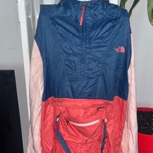 The North Face Navy and Salmon Anorak